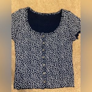 Floral brandy Melville zelly top